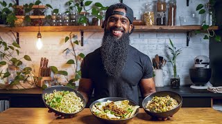 What I Eat in a Day  High Protein Vegan Easy Dinner Recipes [upl. by Knudson358]