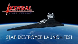 Star Destroyer Accuracy Improvements and Launch Test in KSP 112  RSS [upl. by Ecnahoy245]