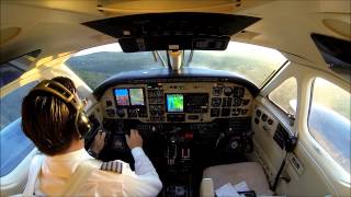 King Air B100  IFR flight to La Guardia KLGA [upl. by Carpenter925]