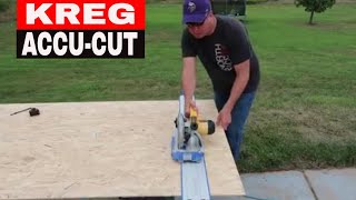 KREG ACCUCUT CIRCULAR SAW GUIDE  TOOL REVIEW TUESDAY [upl. by Aerdnak569]