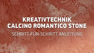 Caparol Kreativtechnik Calcino Romantico Stone  SchrittfürSchrittAnleitung [upl. by Arakihc361]