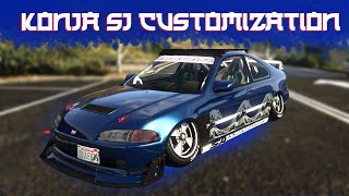 The Best Drifting Car In GTA Online GTA Dinka Kanjo SJ Customization Honda Civic [upl. by Initsed573]