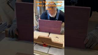 Shop Tip— cut a notch with the table ￼saw and crosscut slid woodworking diy shorts tools [upl. by Cilo964]