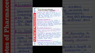 Pharmaceutics chapter 1 notes pharmacy shorts dpharma exitexam [upl. by Farris]