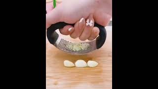 Garlic Press with boxgarlicpress kitchengadgetskitchentools [upl. by Siduhey138]