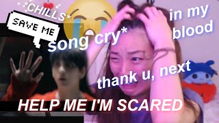 TXT  In My Blood Thank u next Yeonjuns Song Cry  ETERNITY CONCEPT TRAILER REACTION  투모로우바이투게더 [upl. by Eyllek793]