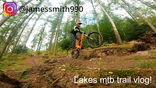 Revisiting Coombs Wood  Cumbria mtb trail vlog [upl. by Lillie]