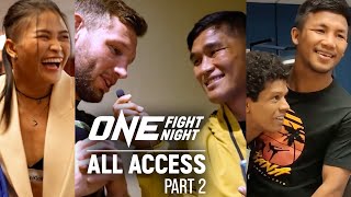 ONE Fight Night 10 Vlog Part II 📹 DJ Rodtang Stamp Aung La amp More [upl. by Ecnerret]