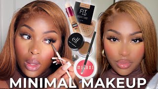 Minimal Everyday Makeup Using ONLY 6 DRUGSTORE Products  No Foundation Needed  10 Minute Makeup [upl. by Laamak]