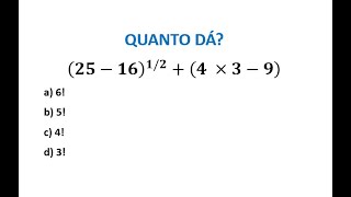 Subtração soma multiplicação  Matemática para concursos e ENEM [upl. by Yblek177]