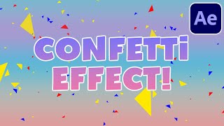 FALLING CONFETTI EFFECT in Adobe After Effects Easy Tutorial [upl. by Sherourd]