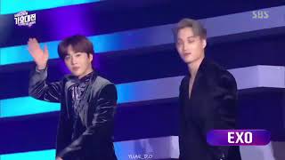 EXO 엑소 opening 2018 SBS 가요대전 Gayo Daejeon [upl. by Ellehcsor]