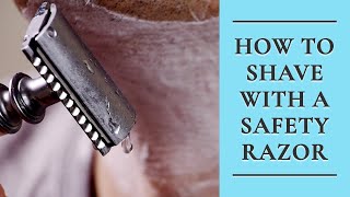 How to Shave with a Safety Razor  DoubleEdged Razor Shaving [upl. by Zubkoff]