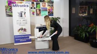 Fuji Xerox SC2020 How to Load Paper help from Mitronics [upl. by Aikin]