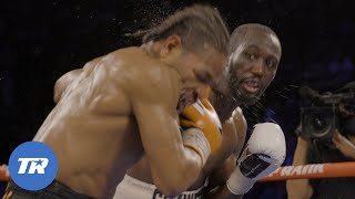 Slow Motion Angle of Terence Crawford knocking out Shawn Porter in Classic Welterweight Title Bout [upl. by Mahmud487]