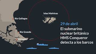 Hundimiento del ARA General Belgrano en la guerra de Malvinas [upl. by Biddick]