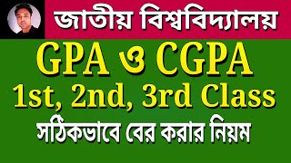 কিভাবে জিপিএ এবং সিজিপিএ হিসাব করতে হয়  How to calculate GPA and CGPA  Mamun Sir [upl. by Delahk571]