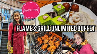 Best Unlimited Buffet in Kolkata Flame amp Grill Lunch Buffet Honest Review Better Than Bbq Nations [upl. by Dnamra]