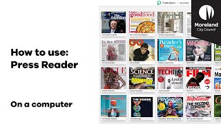 How to use Press Reader on a computer [upl. by Maudie]