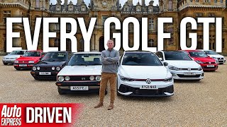 Every generation of VW Golf GTI which is best of all  Auto Express [upl. by Arodal728]