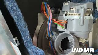 Bosch dishwasher not draining or slow drain e24 error code air gap drain pump and line replacement [upl. by Attekahs]