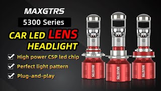 5300 Series H7 H11 H8 90059006 HB3 HB4 LHD LED Headlight Mini Lens Projector Low Beam Canbus Bulb [upl. by Aitsirhc]