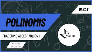 POLINOMIS  Exercicis  Fraccions algebraiques 1 4t ESO  1r BAT [upl. by Eiltan]