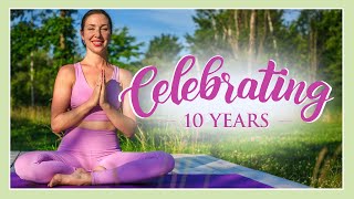 LIVE Community Celebration  10 years of Yoga with Kassandra [upl. by Aivilo556]