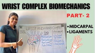 WRIST JOINT COMPLEX BIOMECHANICS  MIDCARPAL JOINT and LIGAMENTS  wrist [upl. by Ardnohs]