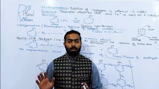 Reactions of phenol  Helogenation Hydrogenation and Bakelite formation  12th class  Ch11 [upl. by Ahsinit535]