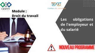 Droit du travail  les obligations de lemployeur et du salarié [upl. by Ardith943]