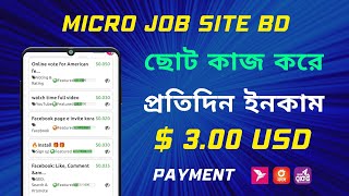 micro jobs online work  online income bd payment bkash  workmate job [upl. by Annahgiel582]