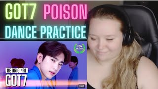 REACTION TO GOT7  POISON STUDIO CHOOM DANCE PRACTICE 💚 [upl. by Merralee]