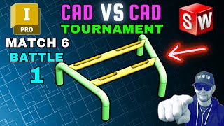 3D CAD esports  TOURNAMENT HIGHLIGHT  Match 6  PedroTaveres VS DOM  INVENTOR vs SOLIDWORKS [upl. by Evadnee]