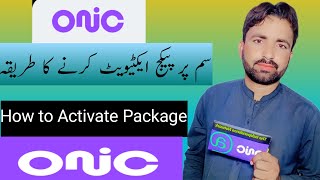 How to Activate Package Onic SIM  Onic SIM pr packages activate karen ka tarika [upl. by Nathanil]