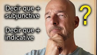 The Spanish Subjunctive and the Verb DECIR [upl. by Bedelia]