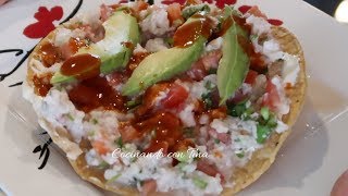 TOSTADAS DE CEVICHE RIQUISIMAS [upl. by Kirsti]