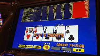 Ballys Las Vegas live video poker 250 start [upl. by Aneloc]