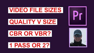 Premiere Pro File Size and Bitrate [upl. by Ynnos]