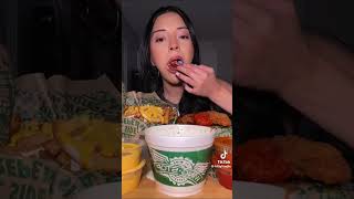 Wingstop mukbang😋 enjoy mukbang hungry food eating [upl. by Constancia]