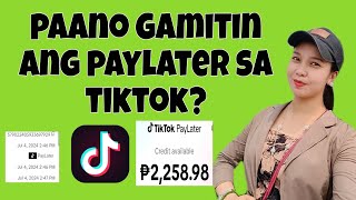 Paano gamitin ang spaylater sa tiktok  How to use paylater in tiktok shop [upl. by Aniat582]