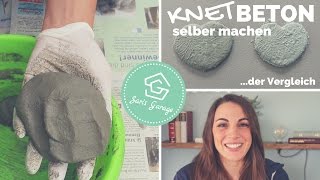 Knetbeton selber herstellen  Rezept  Vergleich  Kreativ Beton  Beton selber machen DIY [upl. by Norred]