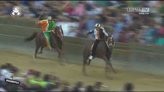 PALIO DI SIENA VINCE LA CONTRADA DELLA LUPA 17082024 [upl. by Eimmaj]