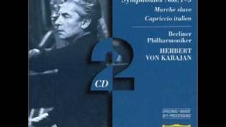 Herbert von karajan Dirigieren Berlin philharmonika  Tchaikovsky marche slave [upl. by Ecnaiva572]