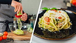 How To Make Zoodles  Healthy Substitution For Pasta [upl. by Aietal]