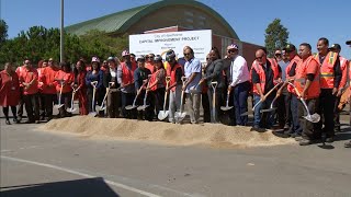 Hawthorne Happenings New City Yard Groundbreaking Ceremony [upl. by Airdnna]