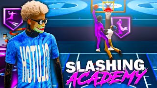 2K22 GUARD ACADEMY  BEST FINISHING BADGES  DUNK PACKAGES  BEST SLASHING BUILD in NBA 2K22 [upl. by Nnayllas674]