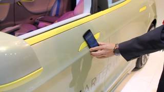 Unlocking a Tesla Car Door via Smartphone [upl. by Riana942]