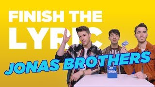 Jonas Brothers Cover Miley Cyrus DNCE amp More  Finish The Lyric  Capital [upl. by Nibbs]