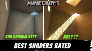 Continuum RT Trash or Cracked Whats the Best Minecraft Shader  Ranking Top Shaders of 2021 Day [upl. by Base]